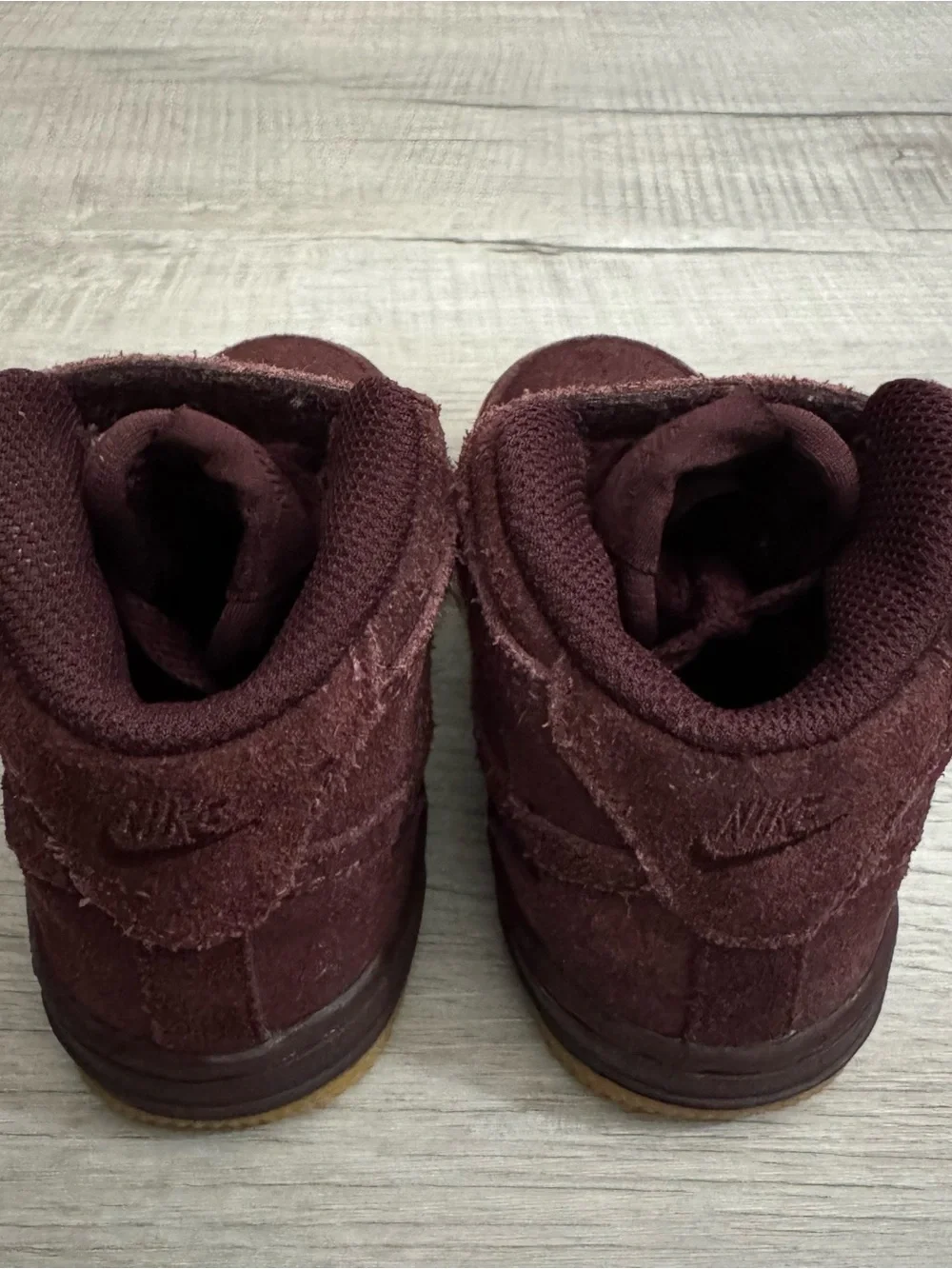 Nike Air Force 1 Mid LV8 Burgundy Crush 859338-600 Toddler Shoes size 8C RARE